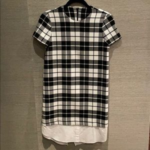 Black checkered Zara dress